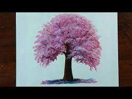 Pink Tree Painting How To Paint A