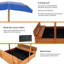 Tatayosi Sand Box With 2 Bench Seats