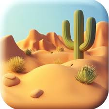 Simple Desert Landscape App Icon