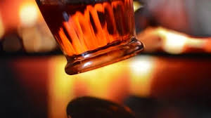 Man Drink Glass On A Firepit