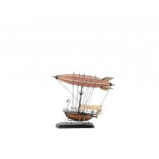 12 In Multicolor Steampunk Airship Model With Crows Nest