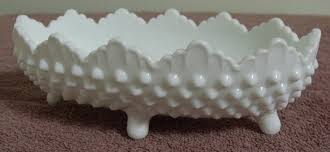 Hobnail Milk Glass Candy