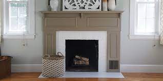 Painting A Drab Fireplace With A Modern