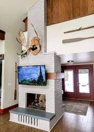 Painting Fireplace Brick