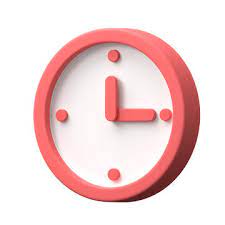 Wall Clock 3d Icon Isolated On