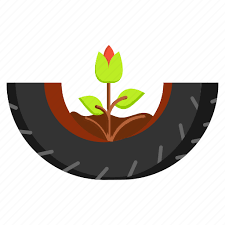 Plantation Upcycling Tire Gardening