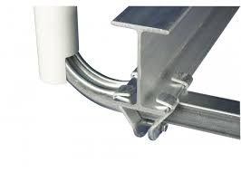 boat trailer i beam clamps guide pole