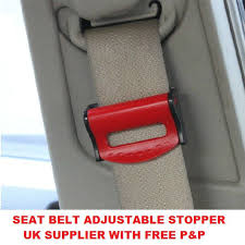 Mini Car Seat Belt Buckle Red Adjuster