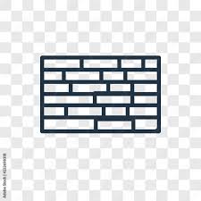 Modern And Editable Brick Wall Icon