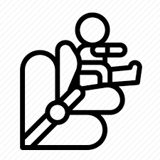 Baby Car Child Safety Seat Icon