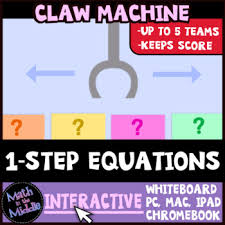 One Step Equations Claw Machine