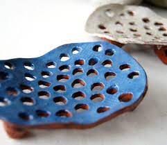 Blue Soap Dish Ceramic Soap Dish