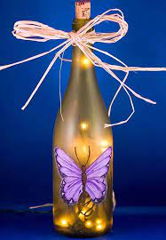 40 Beautiful Wine Bottle Lamp Ideas