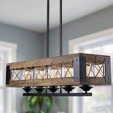 Lnc Modern Farmhouse Chandelier 32 In