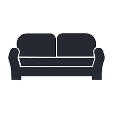 Sofa Vector Icon Isolated On
