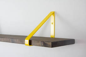 Modern Shelf Bracket Yellow Gloss Color