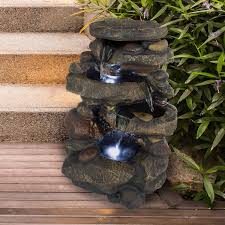 Stone Waterfall Fountain With