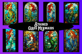 Red Haired Mermaid Windows Graphic