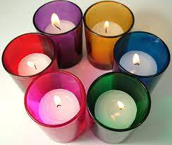 Mixed Color Votive Candle Holders