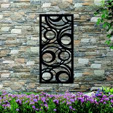 Metal Wall Art Abstract Circles Panel