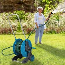 Garden Hose Reel Cart With Wheels