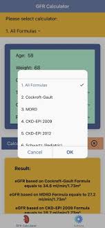 Pocket Gfr Calculator On The App
