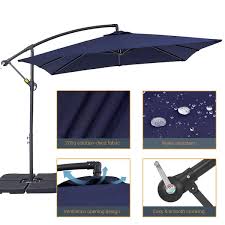 Square Offset Cantilever Patio Umbrella