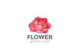 Rose Flower Garden Logo Icon