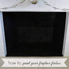 How To Paint A Fireplace Firebox Fox