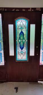 Multicolor Home Stained Glass Door