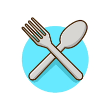 Spoon And Fork Icon Vector Ilration