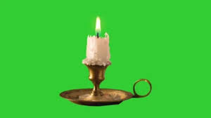Flicking Vintage Candle With Antique