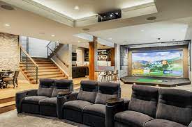 Home Golf Simulator Room Design Ideas