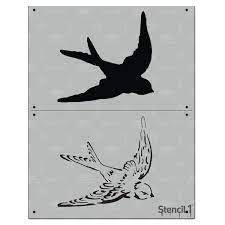 Stencil1 Swallow 2 Layer Stencil