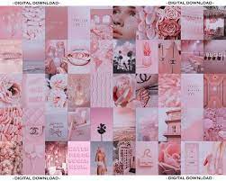 Pink Collage Wall Decor Collage Pink