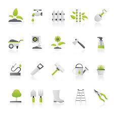 Gardening Tools Icons Vector Icon