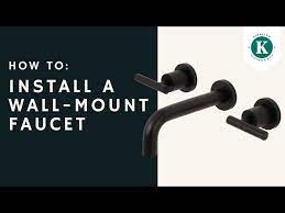 How To Install A Wall Mount Faucet