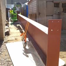 steel beam installation with the hooka