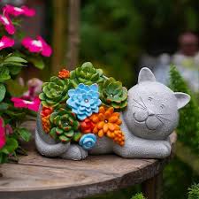Goodeco Garden Outdoor Cat Statue Cat