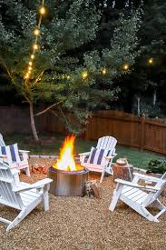 Diy Fire Pit Area With Pea Gravel The