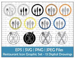 Dining Restaurant Logo Vector Clipart
