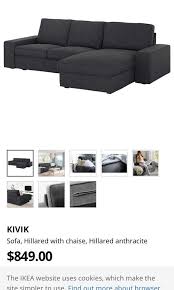 Kivik Sofa Cover Hillared Anthracite