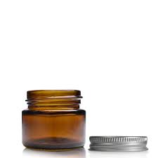 15ml Amber Glass Jars With Aluminium