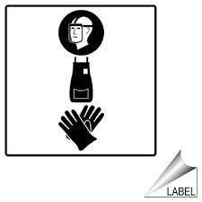 Ppe Face Shield Gloves Apron Symbol