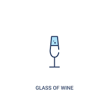 Glass Of Wine Concept 2 Colored Icon