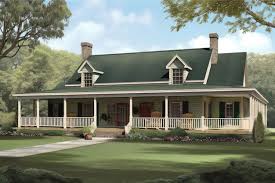 Ranch House With Wraparound Porch And