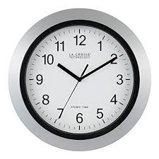 Glass Silver Standard Wall Clock Wall