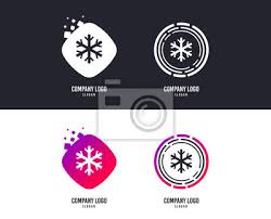 Logotype Concept Snowflake Sign Icon
