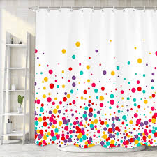 Kids Rainbow Shower Curtain For