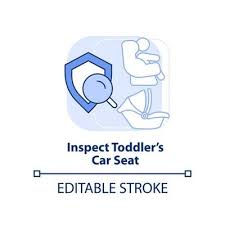 Inspect Toddler Car Seat Light Blue